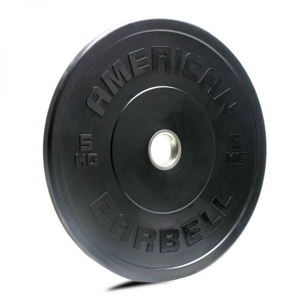American Barbell Black Sport Bumper Plate 5 Kg