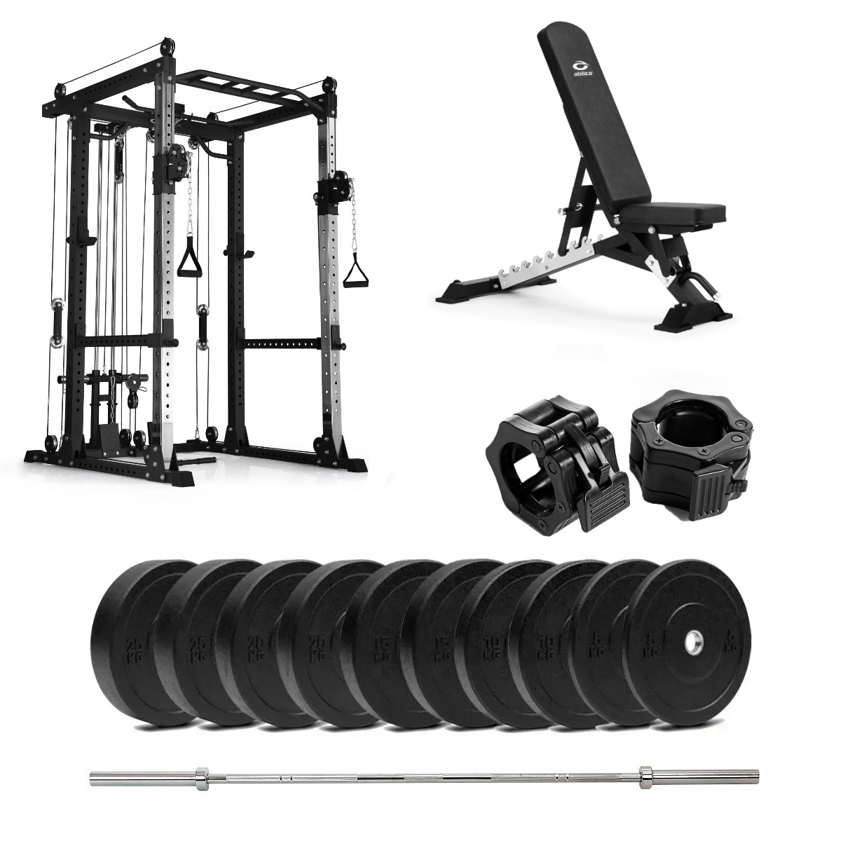 PR 550 Power Rack Bumper med bænk – 150 kg