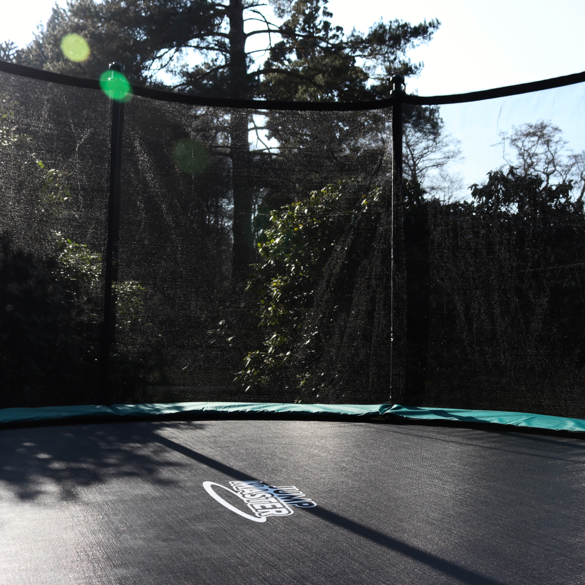 Flexi Trampolin 3,65 m Grøn – inkl. sikkerhedsnet og stige