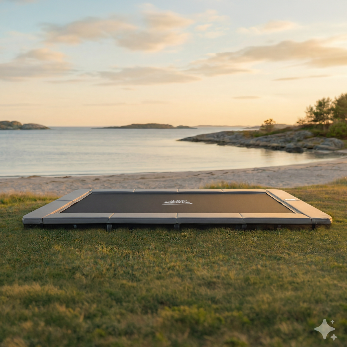 Premium Rektangulær Inground Sport Line 4,57 x 3,05 m. Trampolin