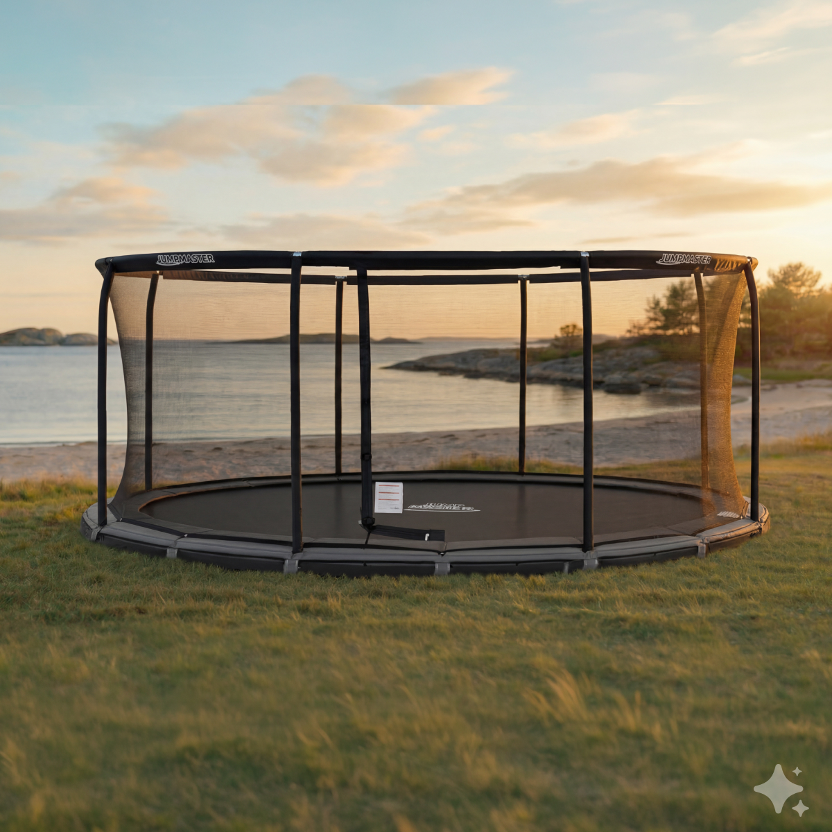 Premium Oval Inground 5,24 x 3,43 m. Trampolin