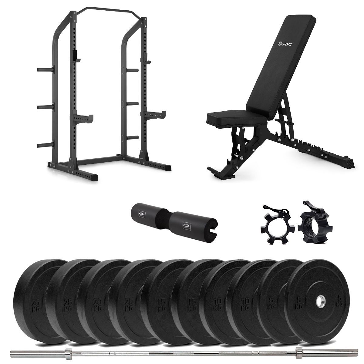 Masterfit 300 Half Rack Styrkepakke 150 kg | Træningspartner